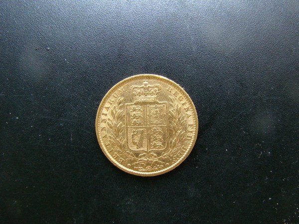 Victoria, 1860, Sovereign, Upside Down A for V in Victoria, Ex Bentley Collection