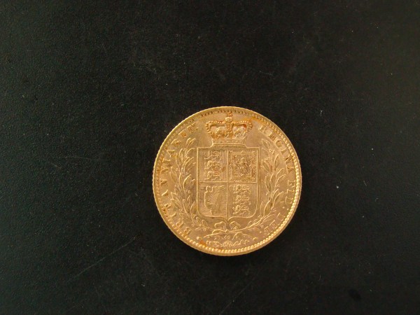 Victoria, 1864, Sovereign, Ex Bentley Collection, Ex Abbatucci Wreck