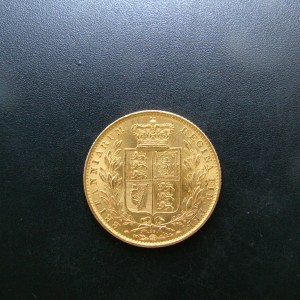VICTORIA, Sovereign, 1864. MS64 BEAUTY, Ex Bentley Collection - Image 2