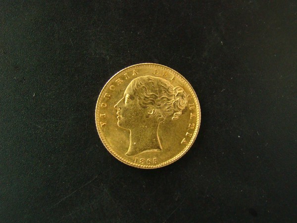 Victoria, 1865, Sovereign, Ex Bentley Collection