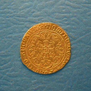 Henry V/VI, 1422, Half Noble, VERY RARE MULE, Finest Known? - Image 2