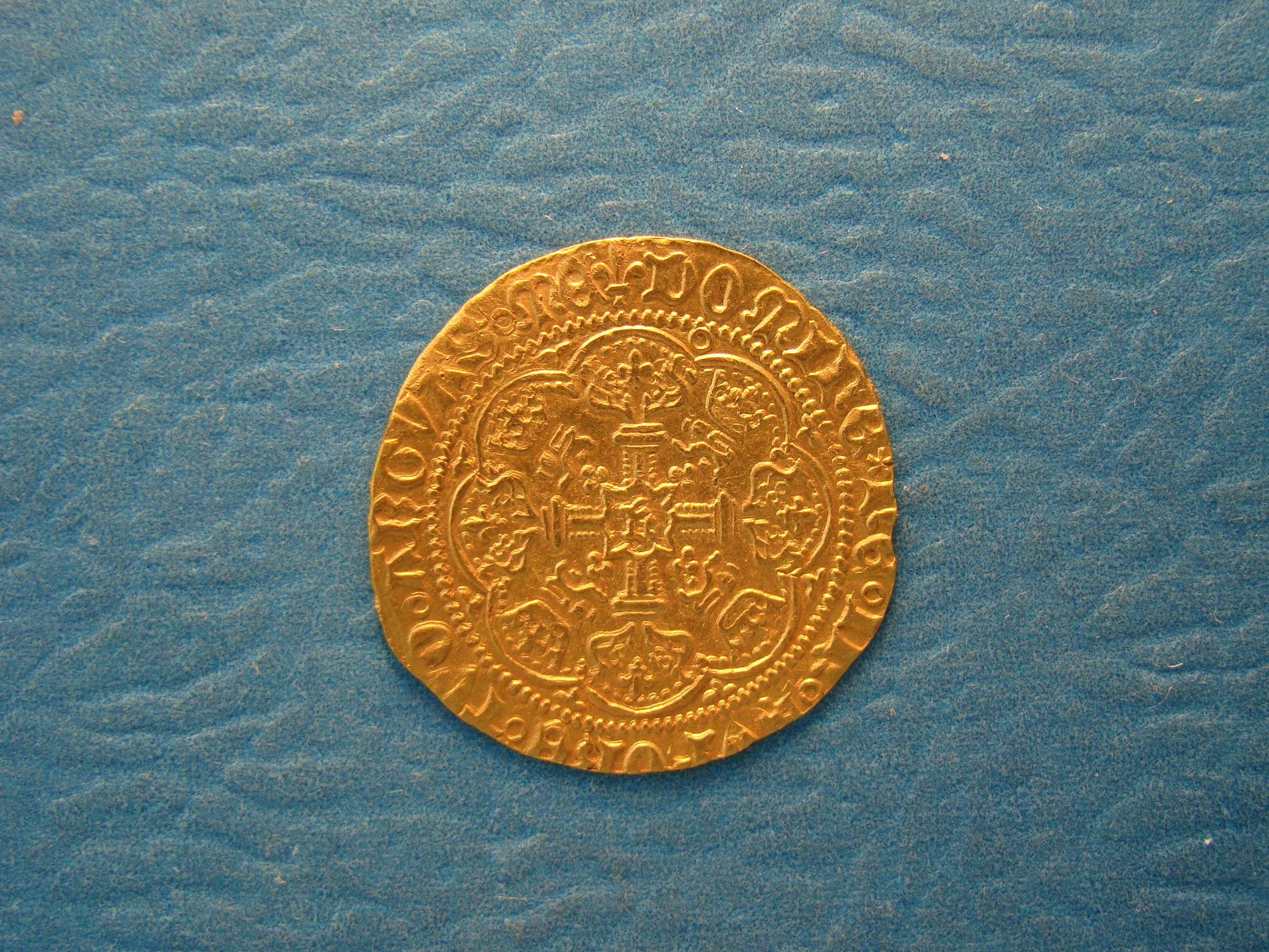 Henry V/VI, 1422, Half Noble, VERY RARE MULE, Finest Known? - Image 2