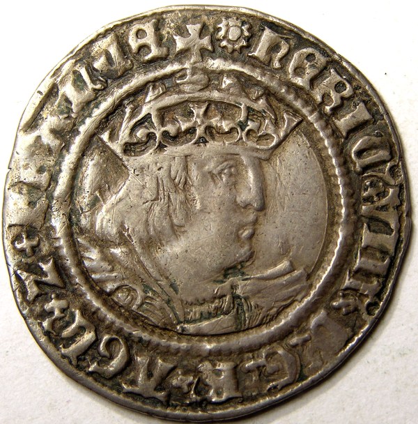 Henry VIII, 1526-44, 4D, Ext Rare Error