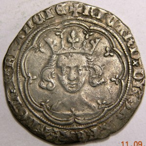 Richard II, 1377-99, 4D EXTREMELY RARE ERROR, Ex Marcus Brown Collection - Image 1