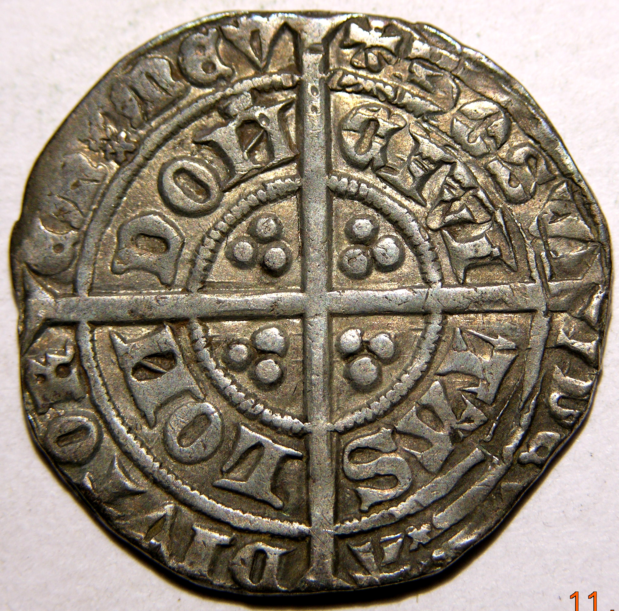 Richard II, 1377-99, 4D EXTREMELY RARE ERROR, Ex Marcus Brown Collection - Image 2