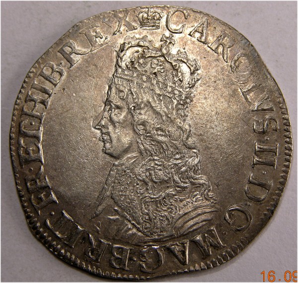Charles II, 1660-62, 1/,  EX ARCHBISHOP SHARP COLLECTION