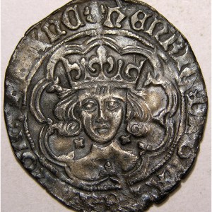 Henry VII, 1485-87, 4D, Very Scarce 1st Issue - Image 1