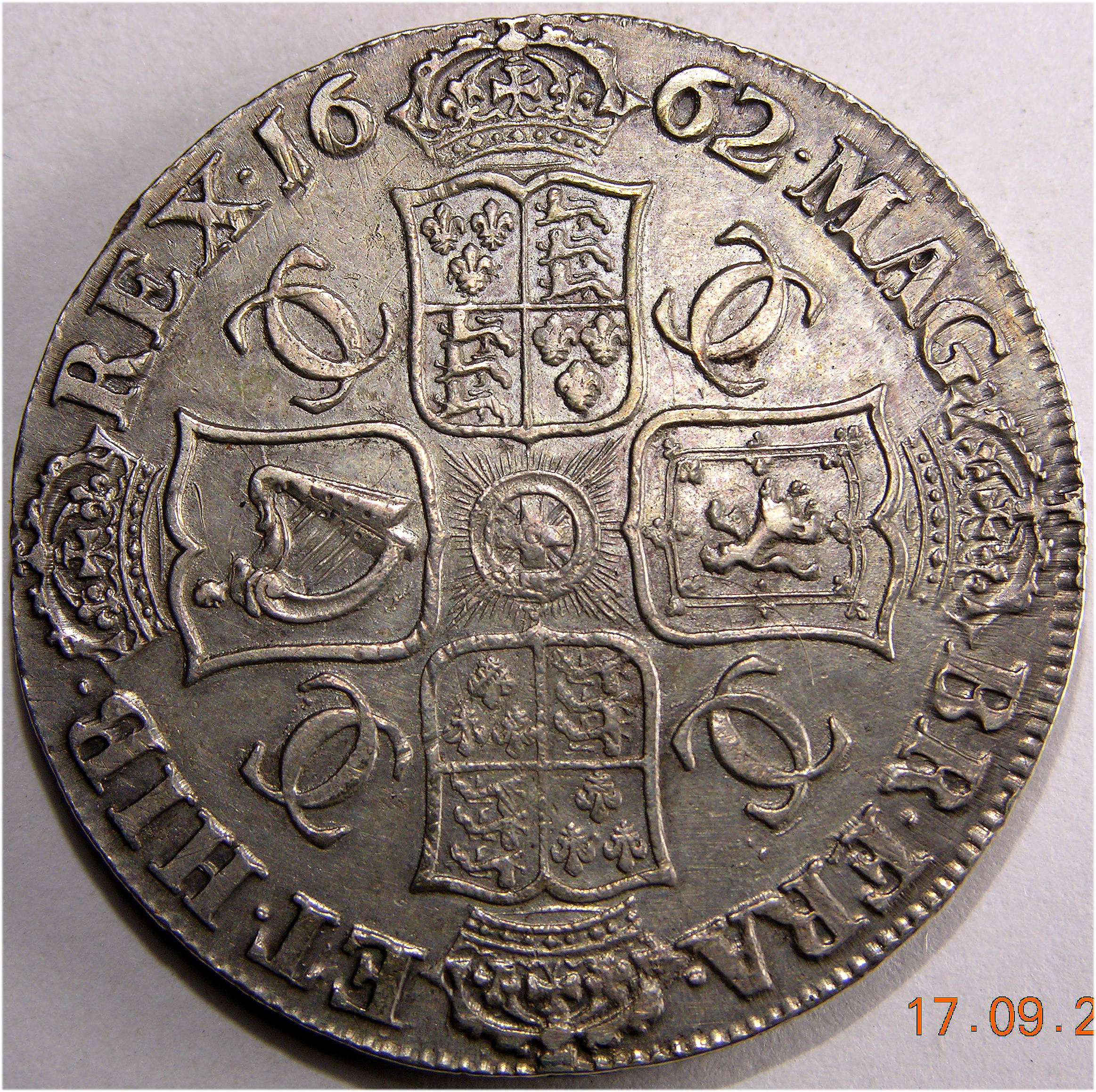 Charles II. 1662, Crown, - Image 2