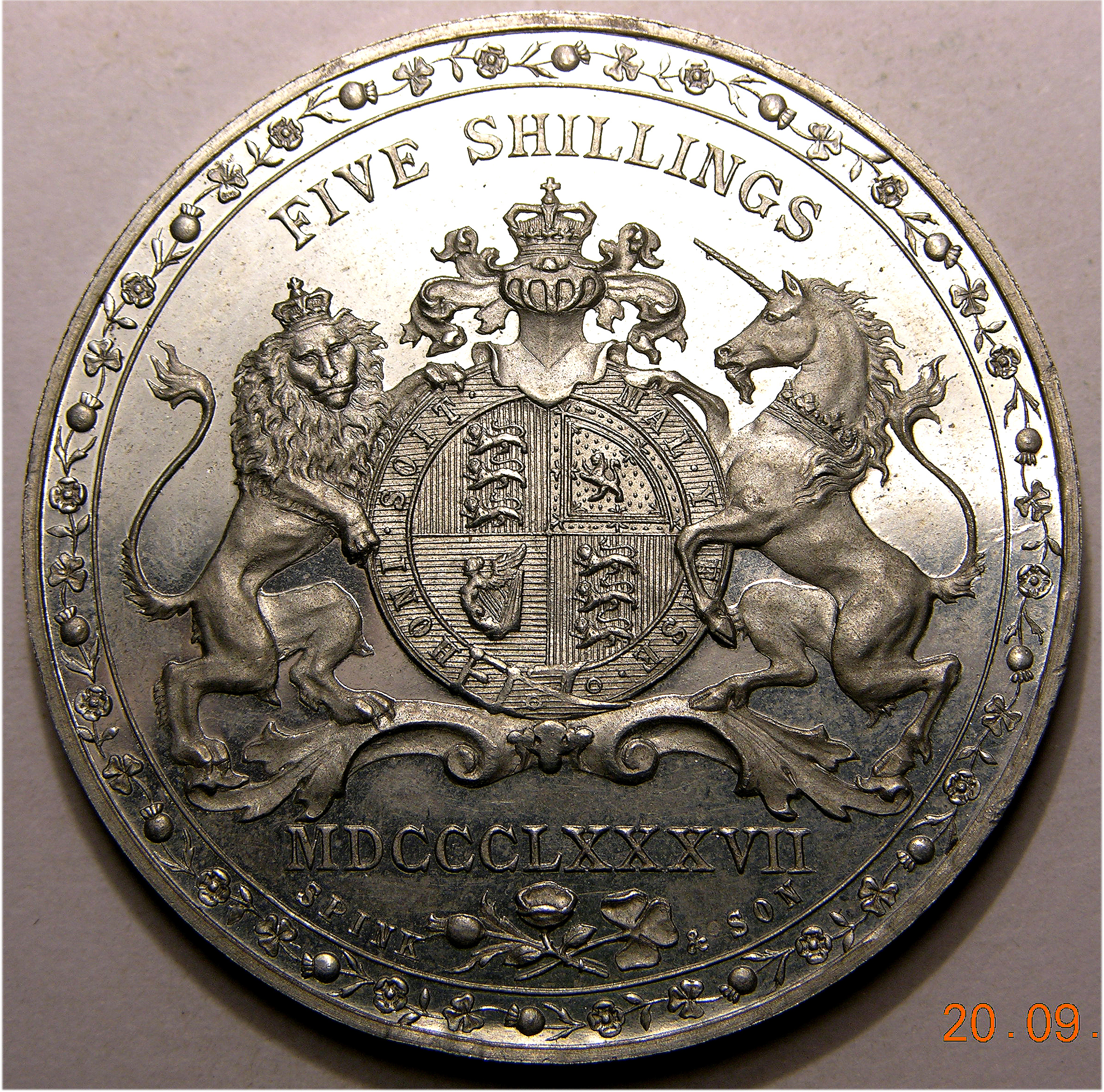 Victoria, 1887, Crown, Proof Pattern SOLD - Image 2