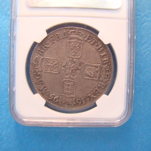 William III, 1695, Crown SOLD - Image 2