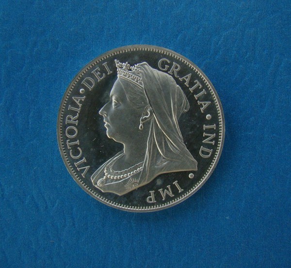 Victoria, 1893, Double Florin Proof in Silver