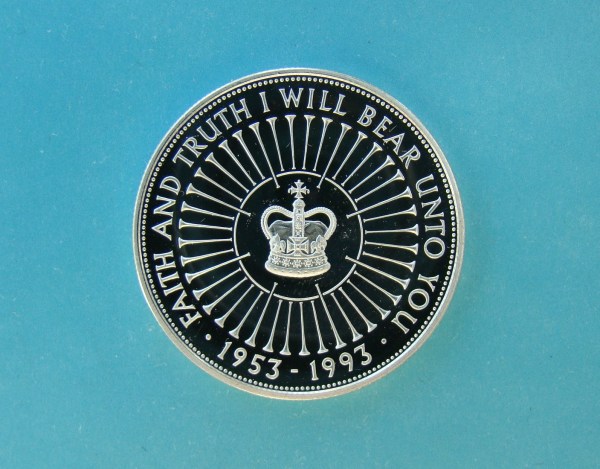 Elizabeth II, 1993, 5 Pounds Silver Proof