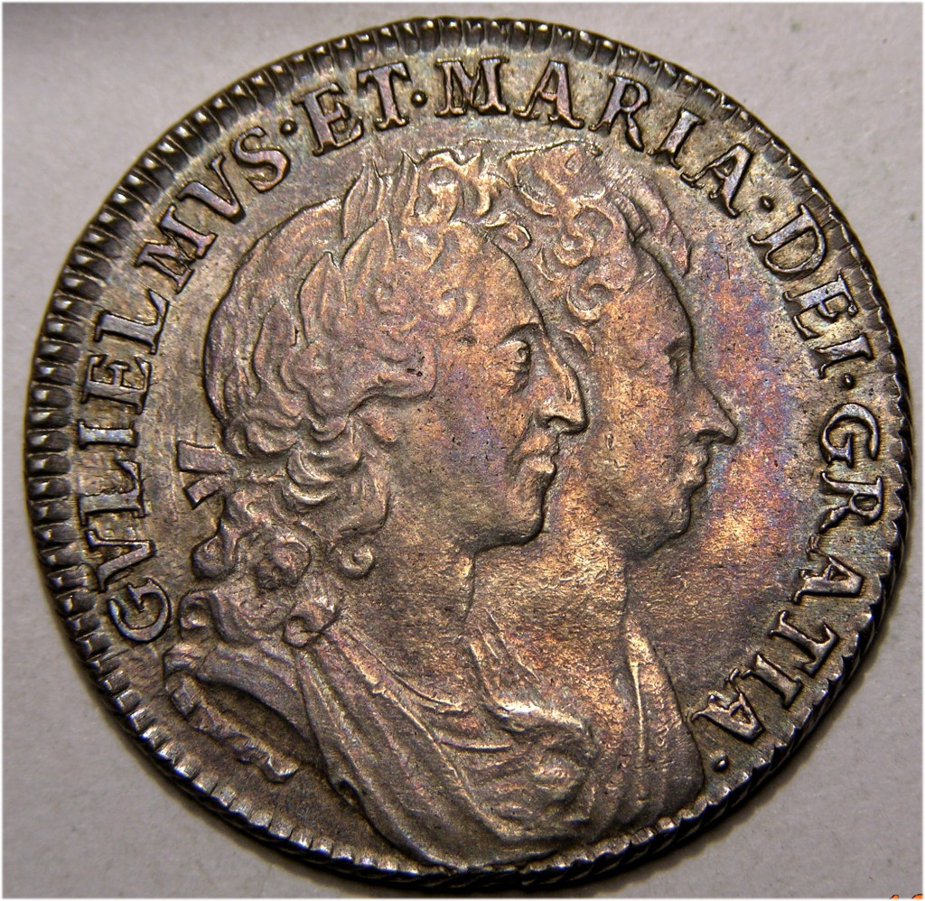 William and Mary, 1693/03, Shilling SOLD