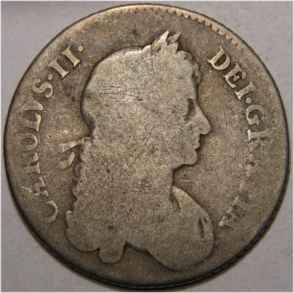Charles II, 1668/3, Shilling