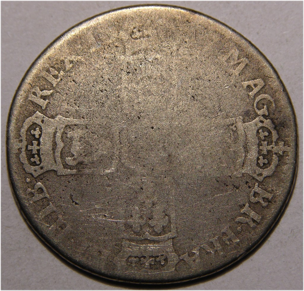 William III, 1697, Shilling, EXTREMELY RARE "GVLELMVS" ERROR