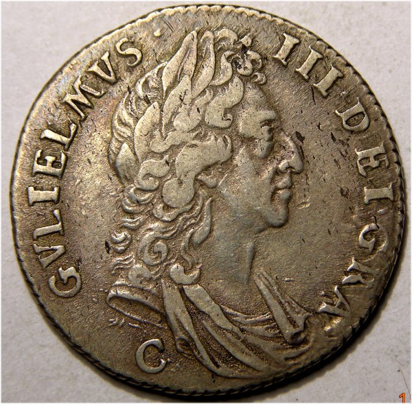 William III, 1697C, Shilling