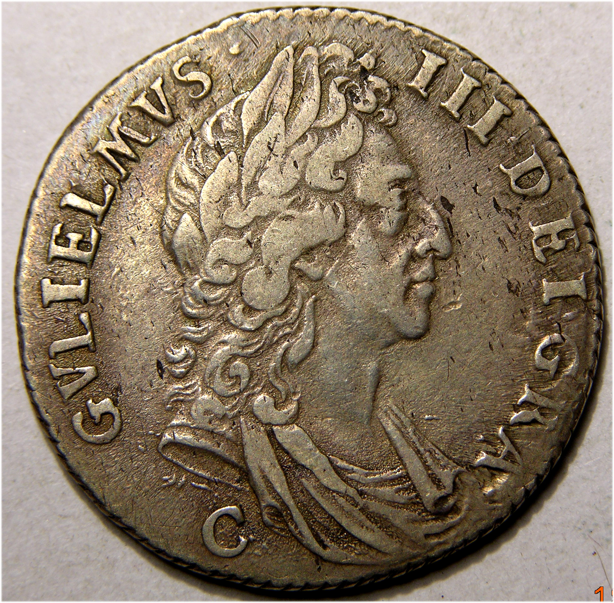 William III, 1697C, Shilling - Image 1