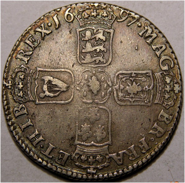 William III, 1697C, Shilling