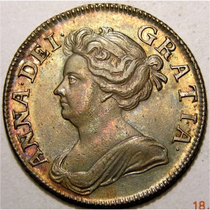 Anne, 1708PL, Shilling - Image 1
