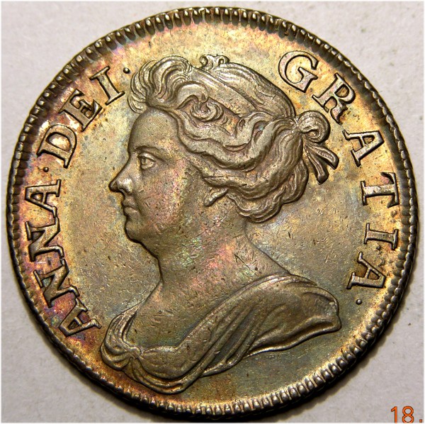 Anne, 1708PL, Shilling