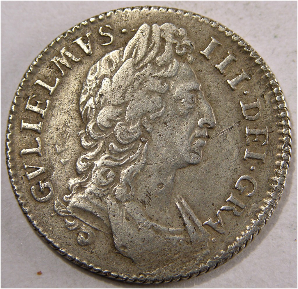 William III, 1696, Shilling