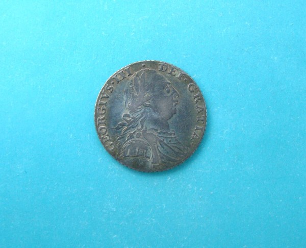 George III, 1787, Shilling