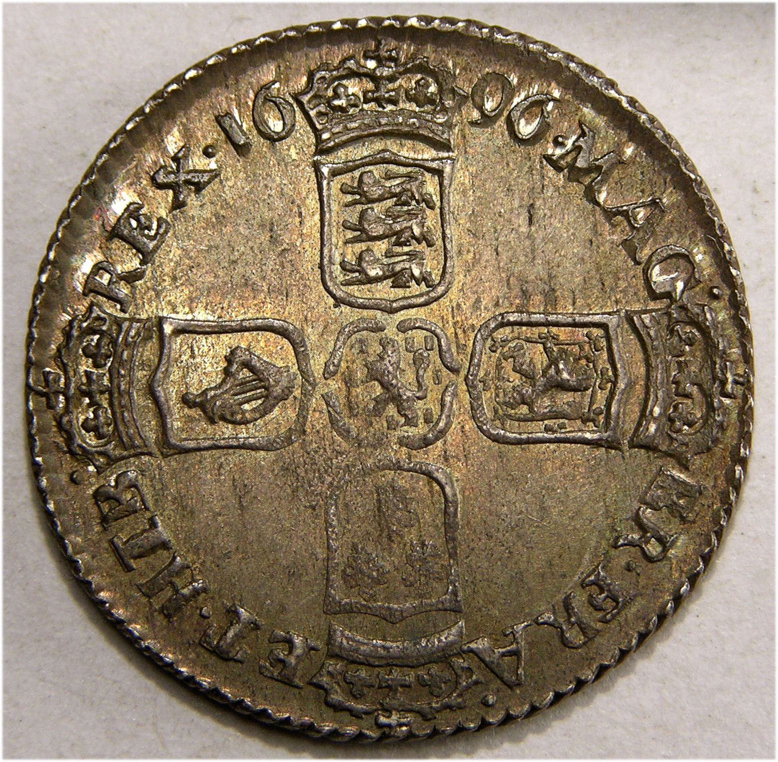 William III, 1696, Sixpence - Image 2