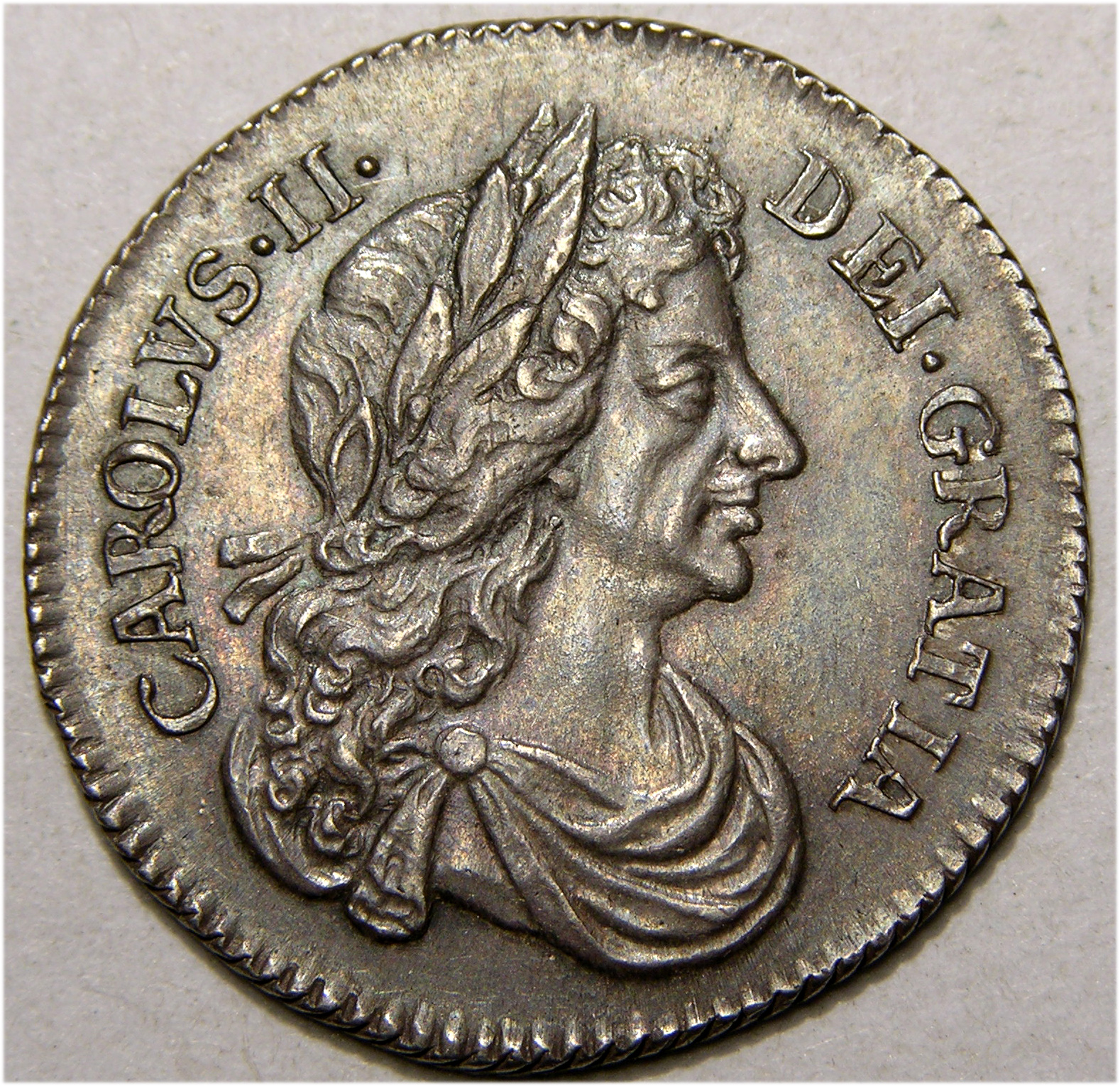 Charles II, 1676/5, Sixpence MINT STATE EX EMORY COLLECTION - Image 1