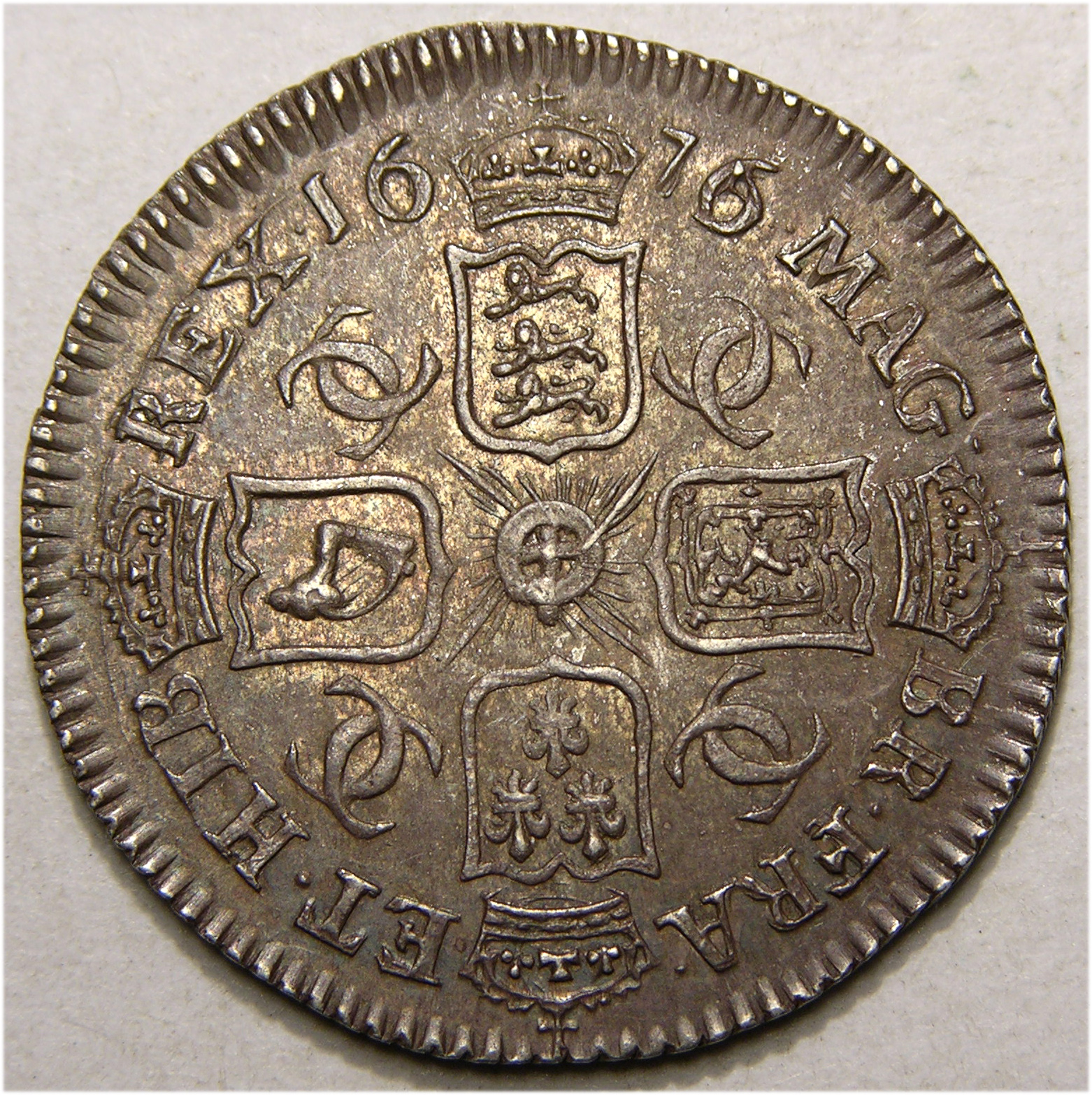 Charles II, 1676/5, Sixpence MINT STATE EX EMORY COLLECTION - Image 2