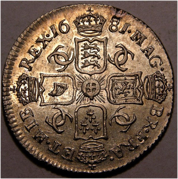 Charles II, 1681, Sixpence, EX MARTIN HUGHES COLLECTION