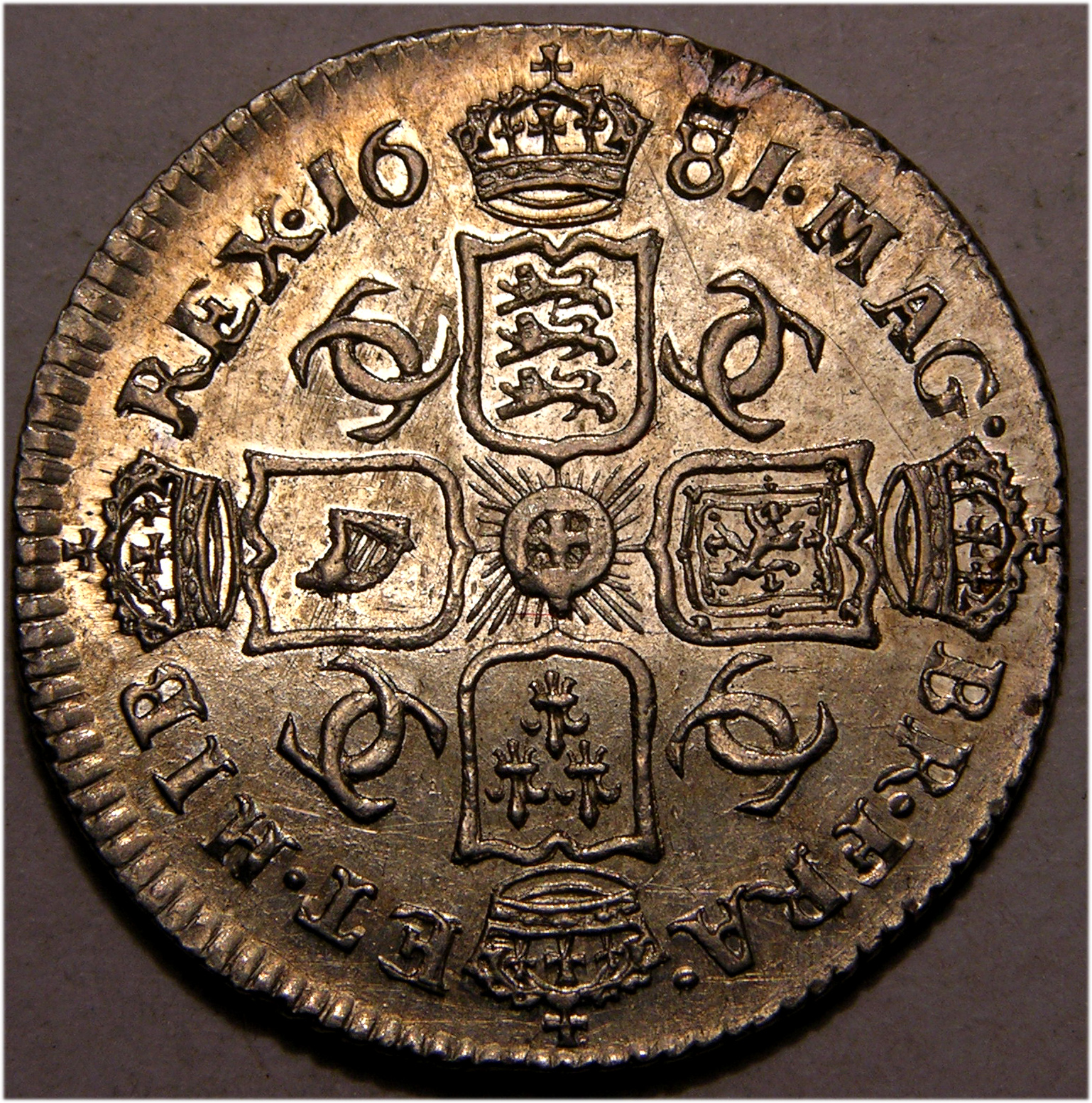 Charles II, 1681, Sixpence, EX MARTIN HUGHES COLLECTION - Image 2