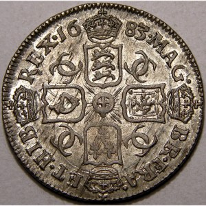 Charles II, 1683, Sixpence PEDIGREE COIN EX WILLIS COLLECTION   SOLD - Image 2