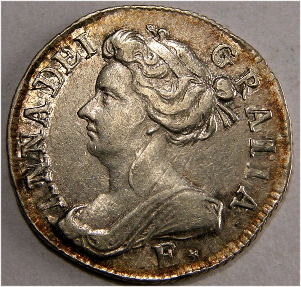 Anne, 1708E*, Sixpence
