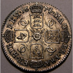 Charles II, 1674, Sixpence - Image 2