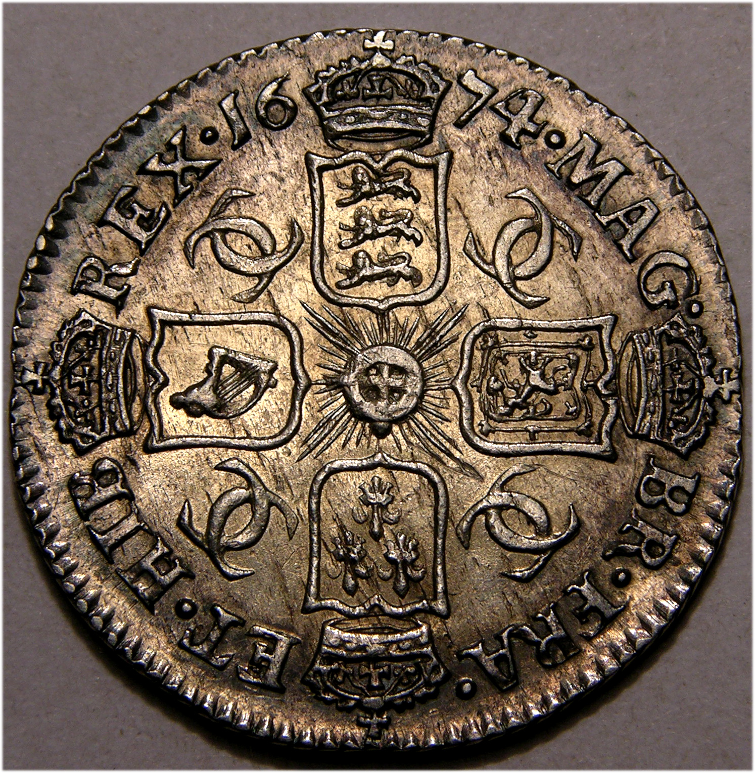 Charles II, 1674, Sixpence - Image 2