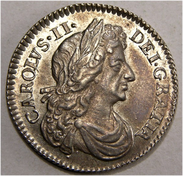Charles II, 1675/4, Sixpence, BUT NOT REALLY THE OVERDATE