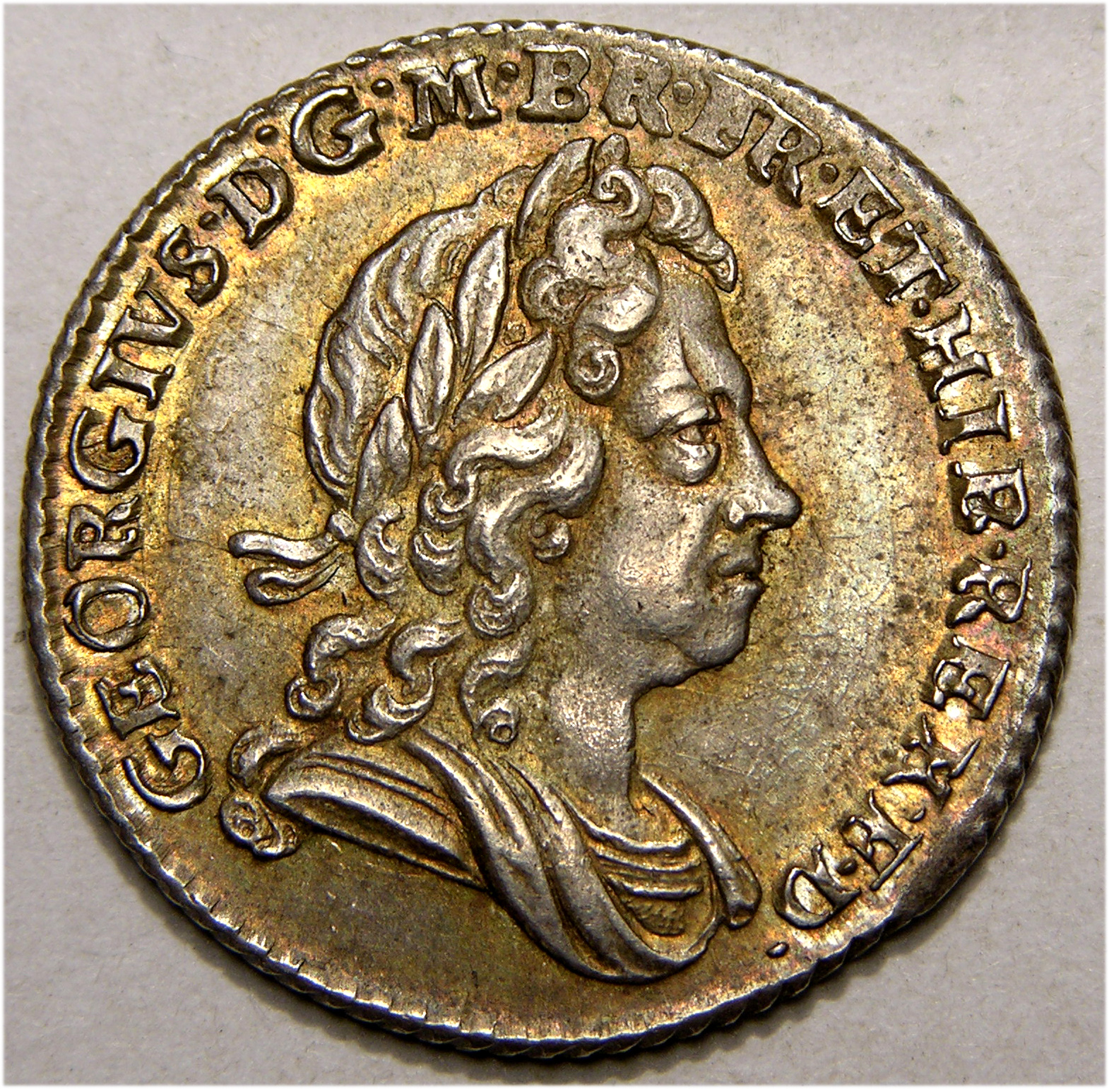 George I, 1723SSC, Sixpence, PEDIGREE COIN, EX MARTIN HUGHES COLLECTION ...