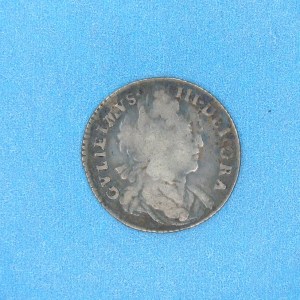 William III, 1697, Sixpence RARE 2ND BUST ISSUE - Image 1