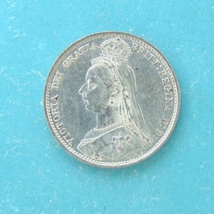 Victoria, 1887, Sixpence - Image 1