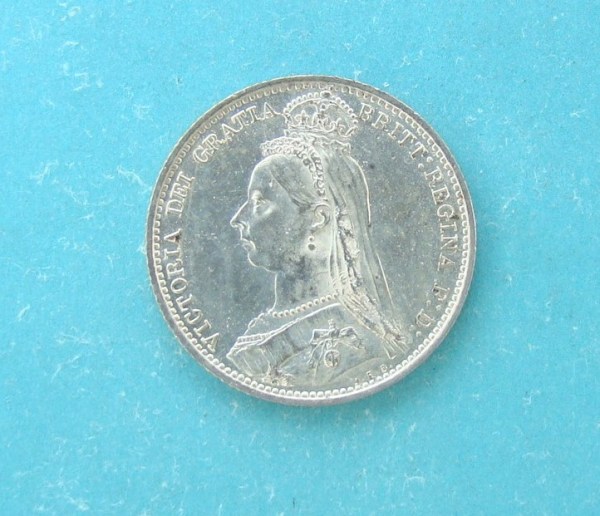 Victoria, 1887, Sixpence
