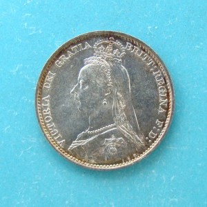 Victoria, 1889, Sixpence - Image 1