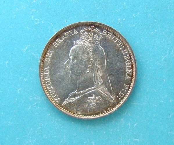 Victoria, 1889, Sixpence