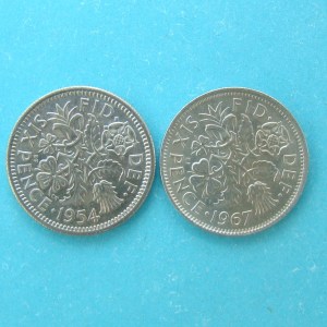 Elizabeth II, 1954,67, Sixpence - Image 2