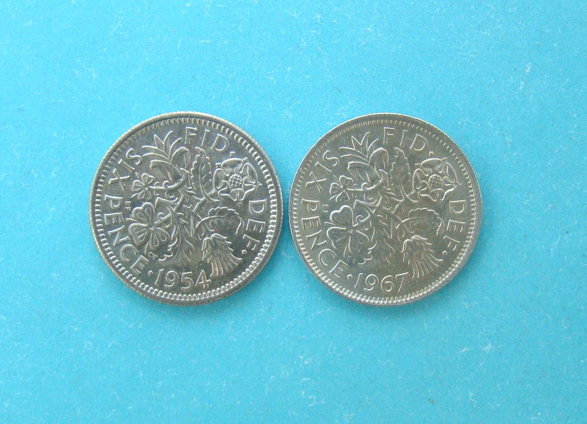 Elizabeth II, 1954,67, Sixpence - Image 2