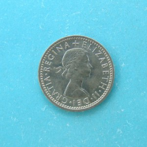 Elizabeth II, 1954, Sixpence - Image 1