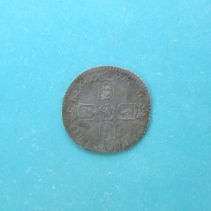 William III, 1697B, Sixpence EXT RARE COUNTERFEIT - Image 2