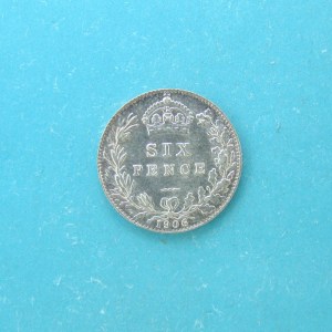 Edward VII, 1906, Sixpence - Image 2