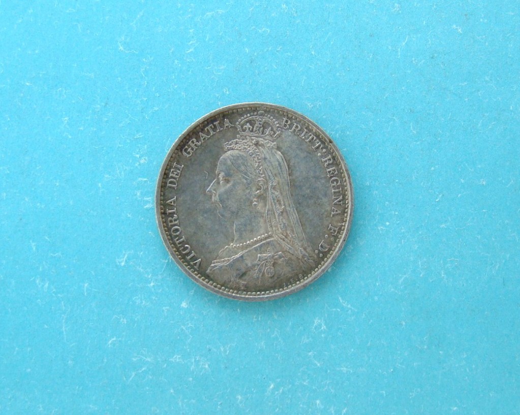Victoria, 1887, Sixpence