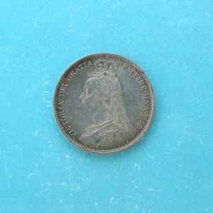 Victoria, 1887, Sixpence - Image 1