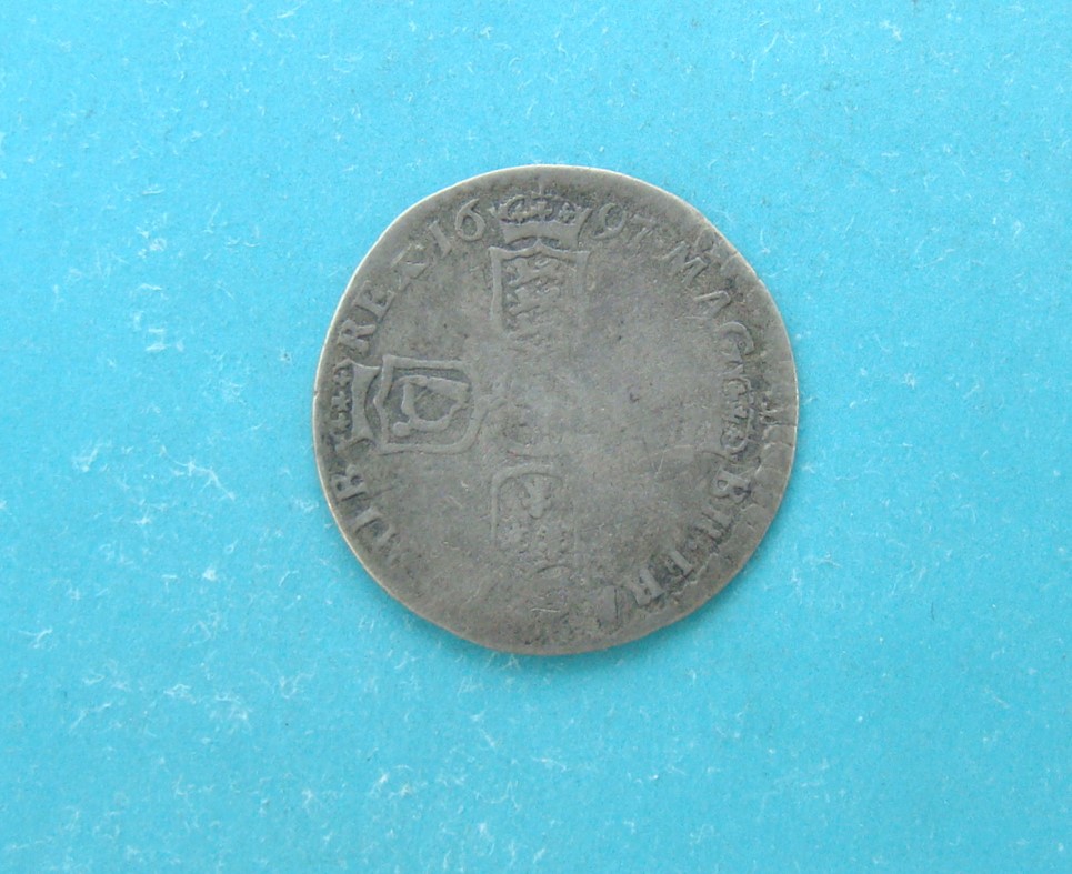 William III, 1697B, Sixpence - Image 2